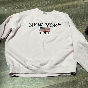 baby pink crewneck